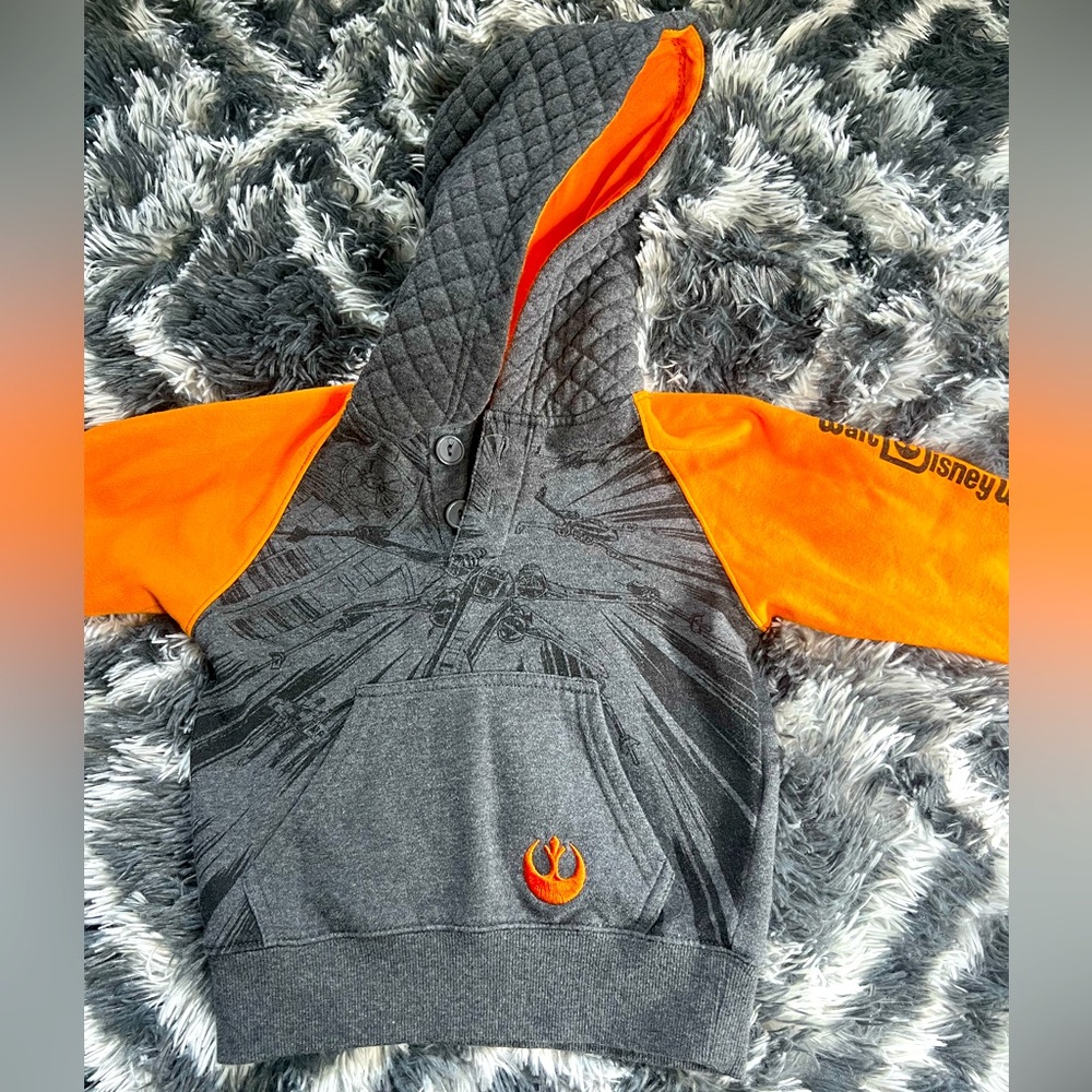 Star Wars Disney World Exclusive Youth Kids Hoodie Rebel EUC XXS size 4